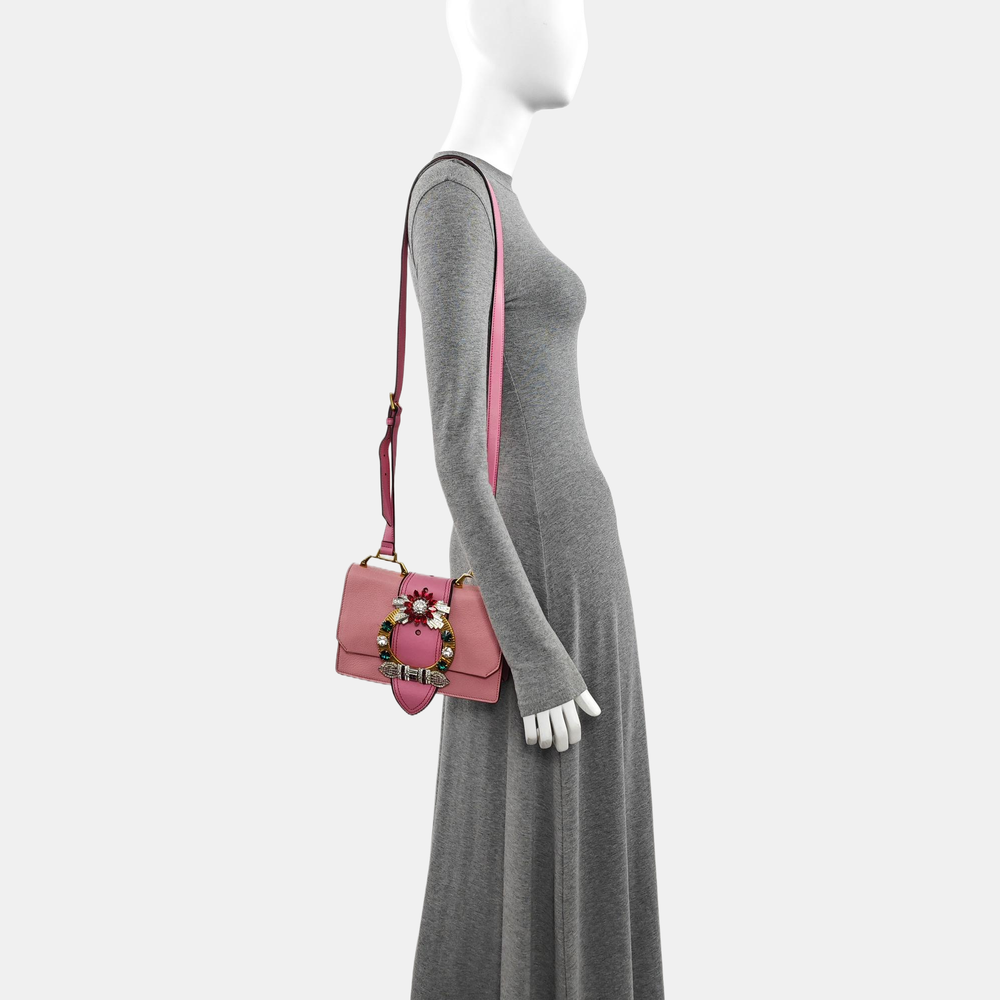 Miu Lady Calfskin Pink