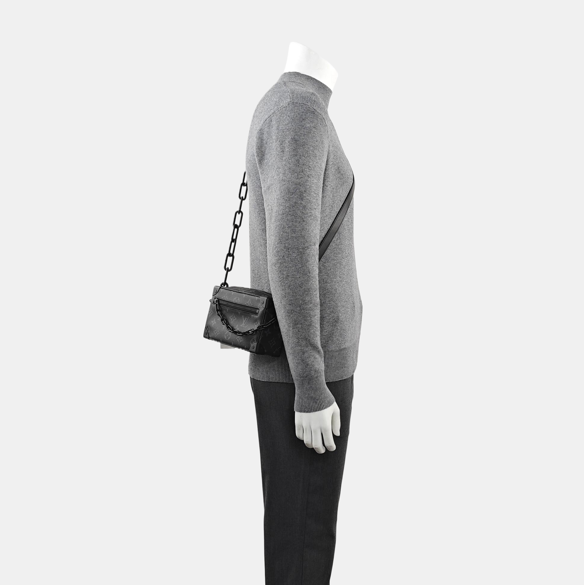 SOFT TRUNK Mini Monogram Coated Canvas Black