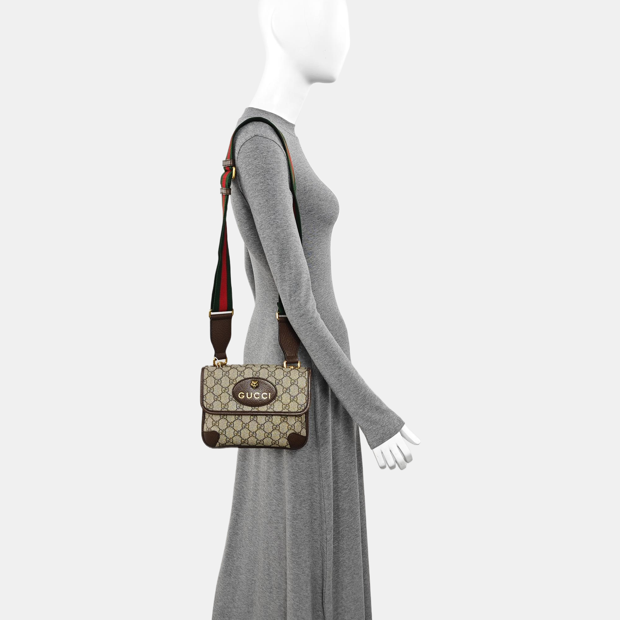 Neo Vintage Small Monogram Coated Canvas Beige