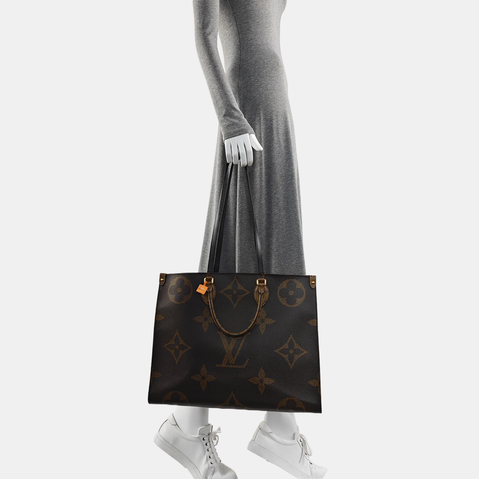 ONTHEGO GM Monogram Coated Canvas Brown