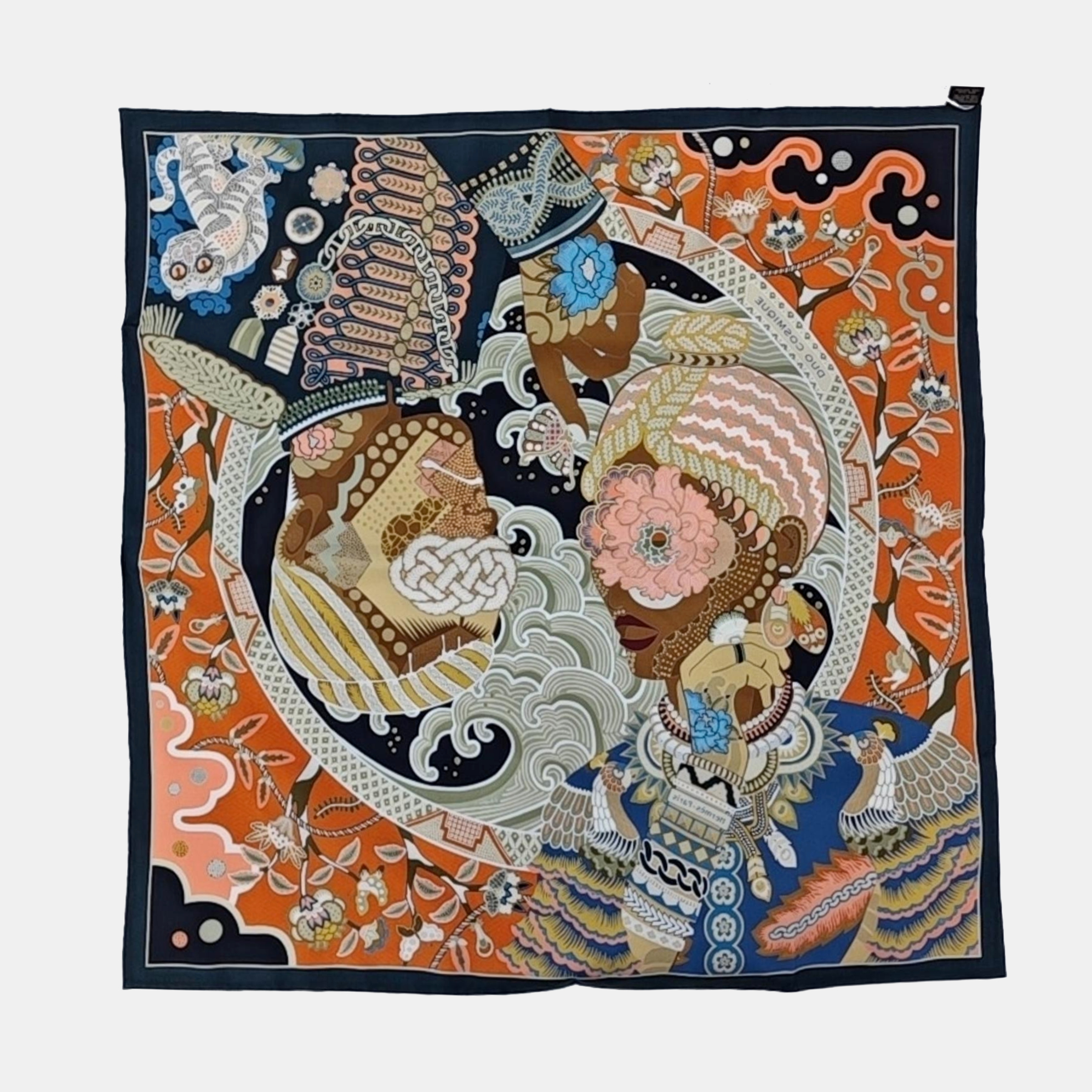Mulberry Silk Silk Scarf Multicolor