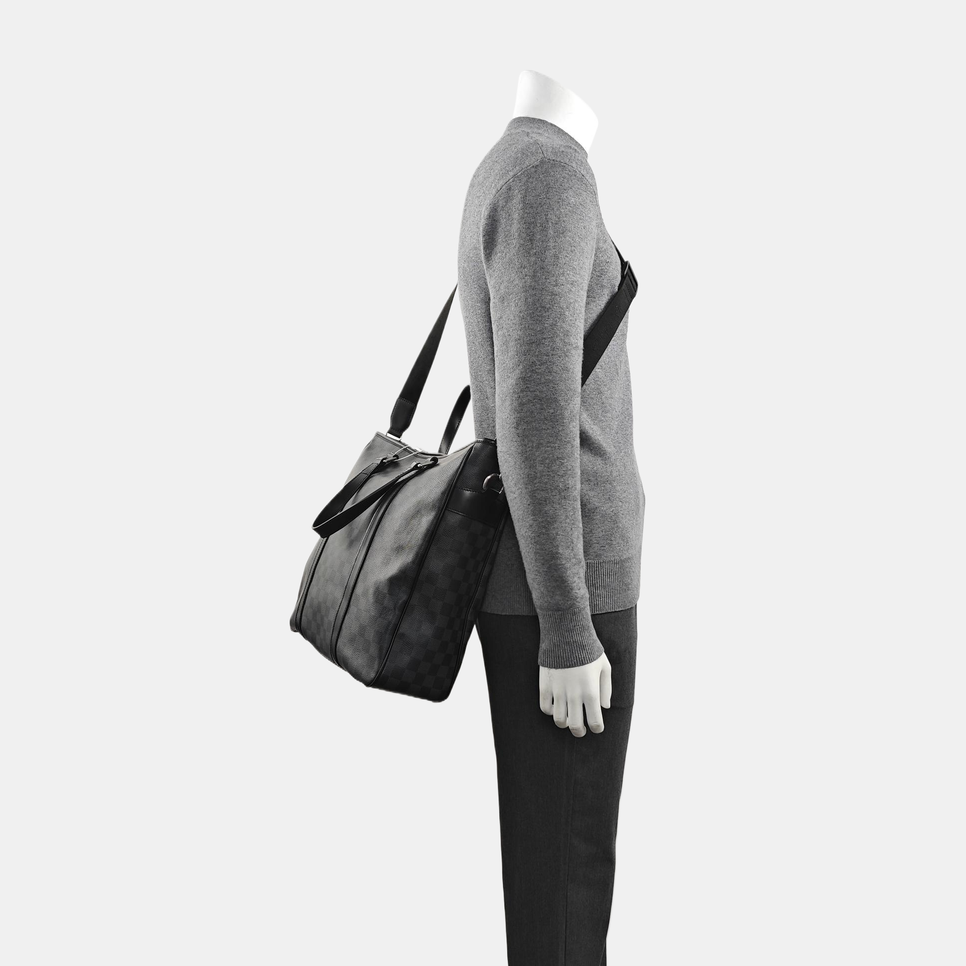 TADAO MM Damier Graphite Coated Canvas Gray