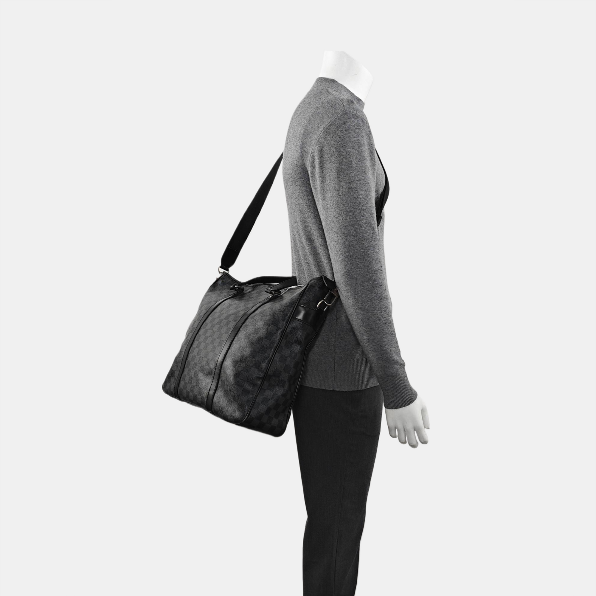 TADAO MM Damier Graphite Coated Canvas Gray