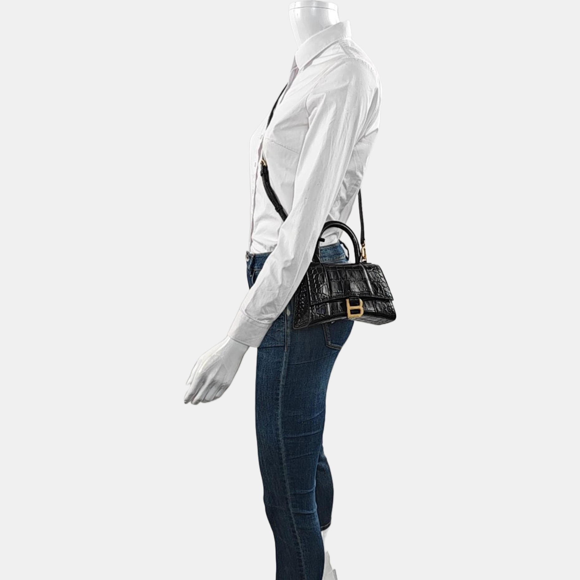 Hourglass XS Calfskin Black