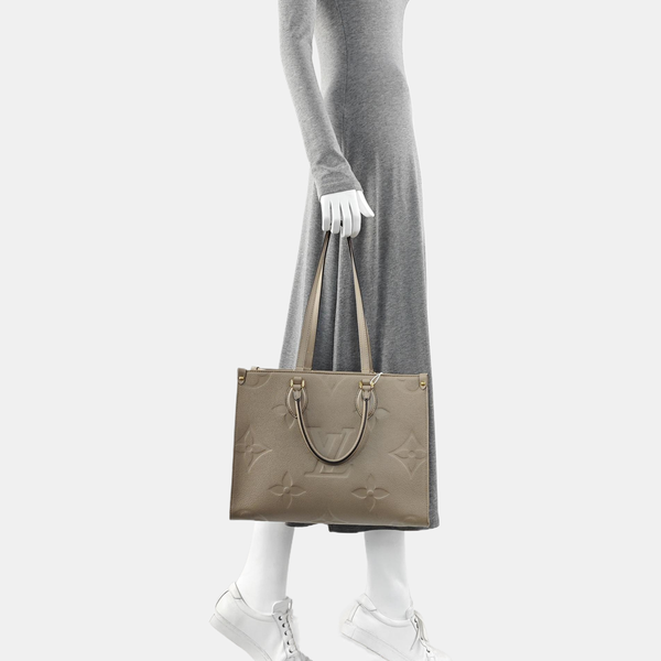 ONTHEGO MM Monogram Calfskin Gray