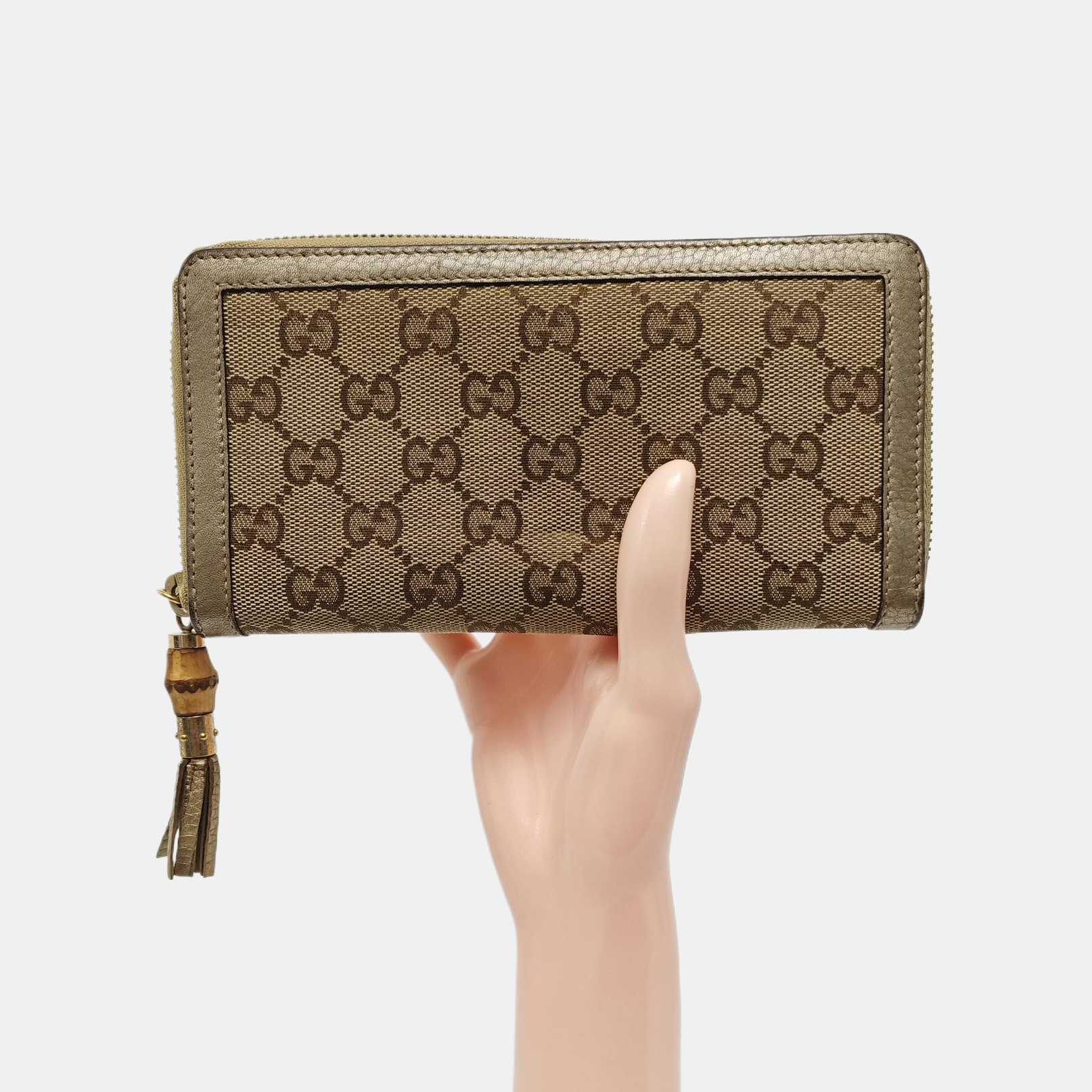 Monogram Canvas Wallet Beige