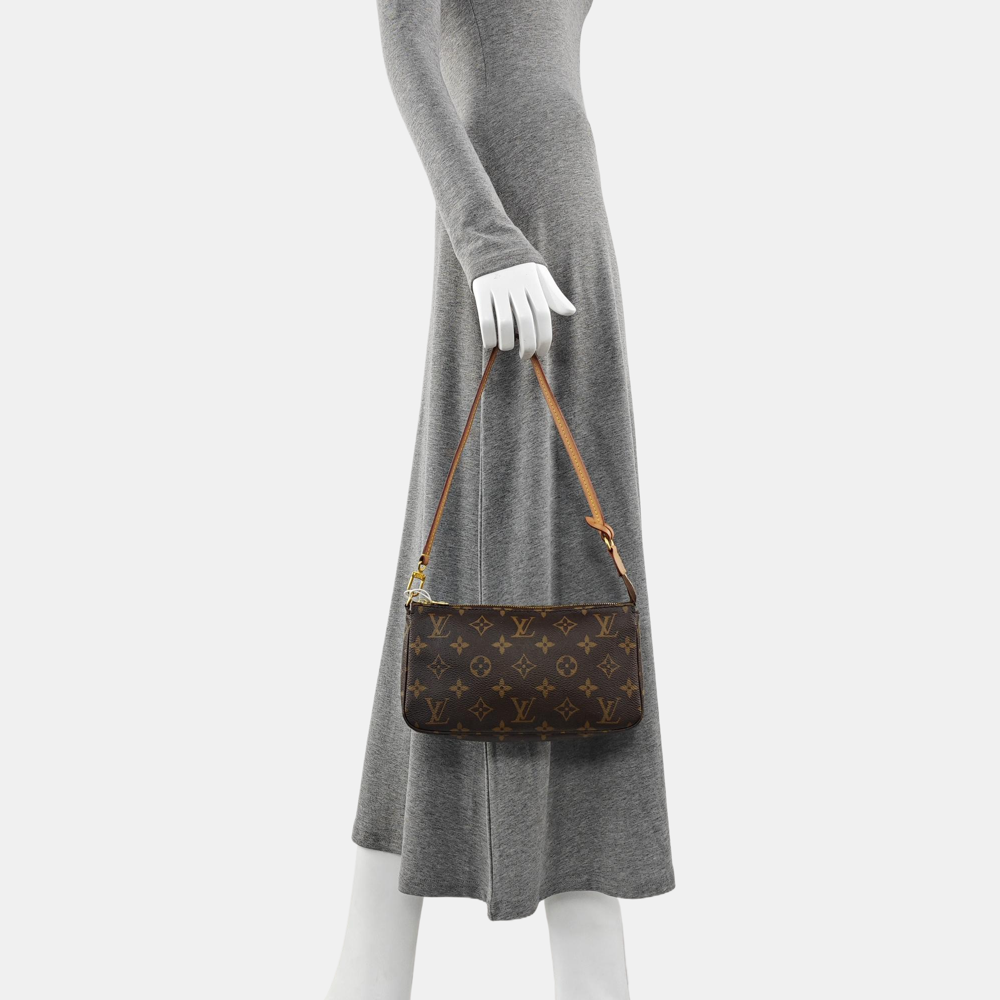 ACCESSOIRES GM Monogram Coated Canvas Brown