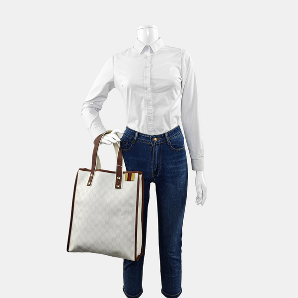 Monogram Coated Canvas White