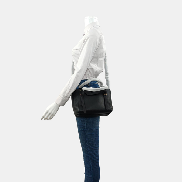 Calfskin Shoulder Bag Black
