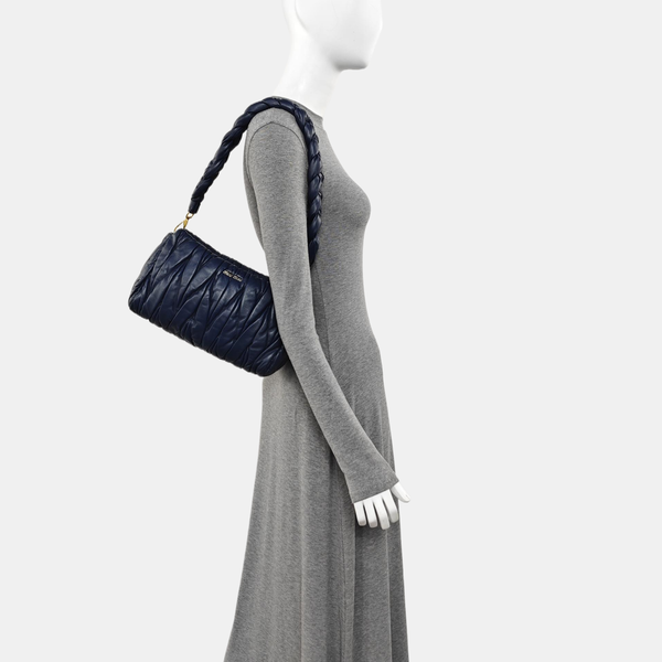 Bow Tote Lambskin Blue