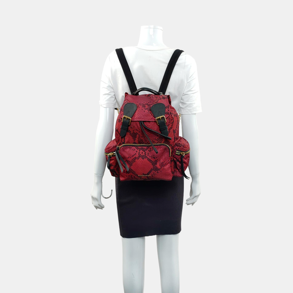 The Rucksack Medium Nylon Red