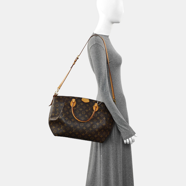 TURENNE PM Monogram Coated Canvas Brown