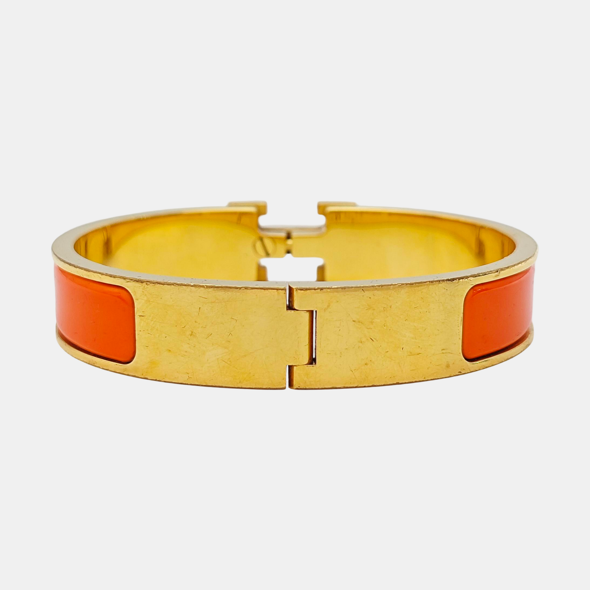 Clic H Metal Gold Bangle