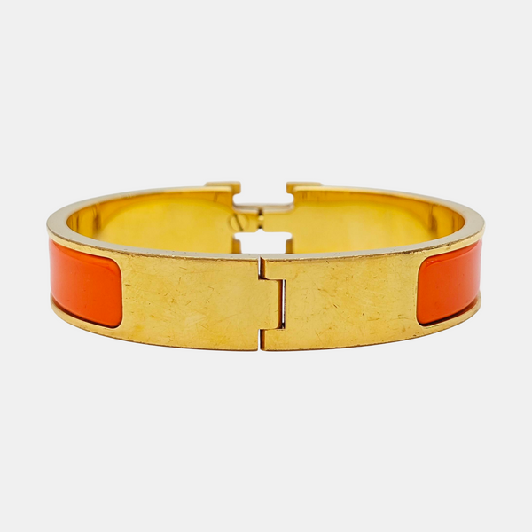 Clic H Metal Gold Bangle