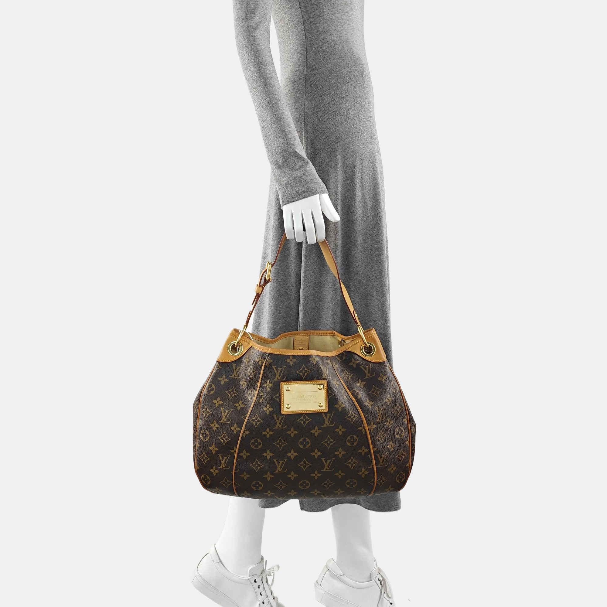 GALLIERA Monogram Coated Canvas Brown