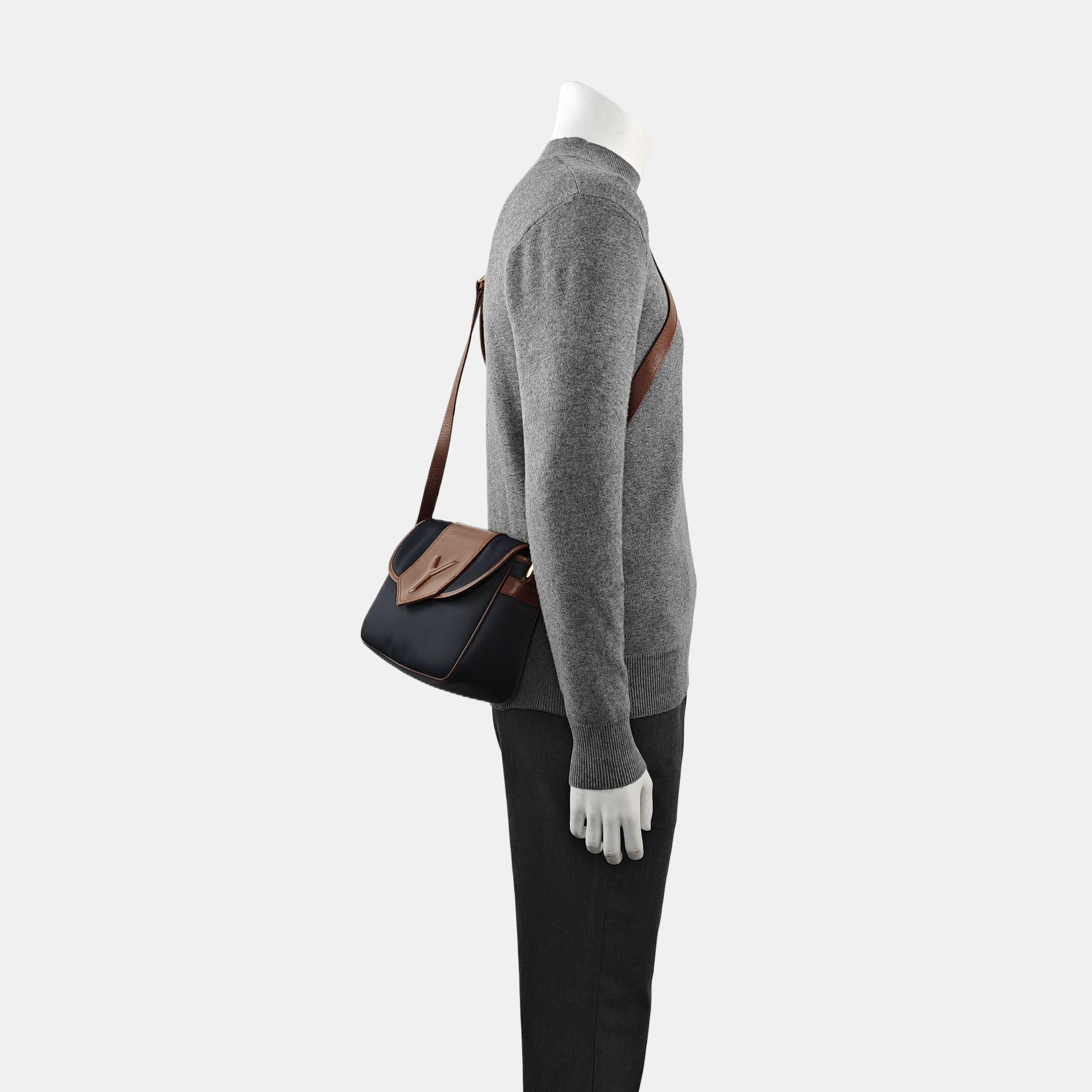 Nylon Shoulder Bag Blue