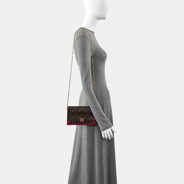 FLORE Monogram Coated Canvas Brown