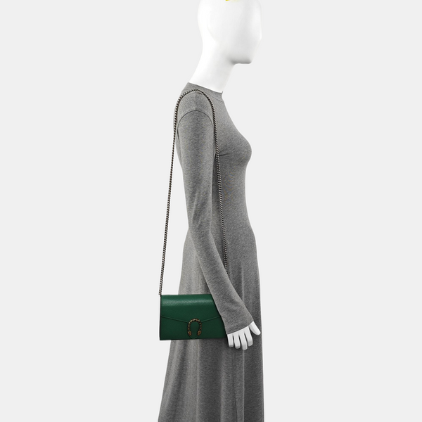 Authenticated pre-owned  Dionysus Mini Calfskin Green - Shoulder Bag at Looply