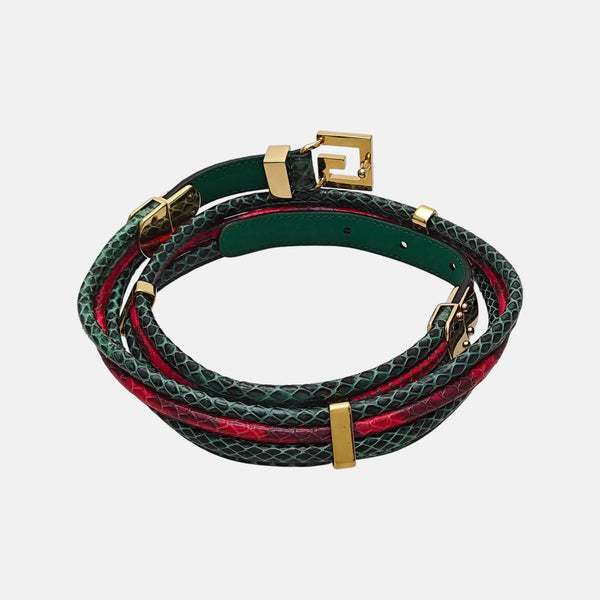 Leather Belt Green
