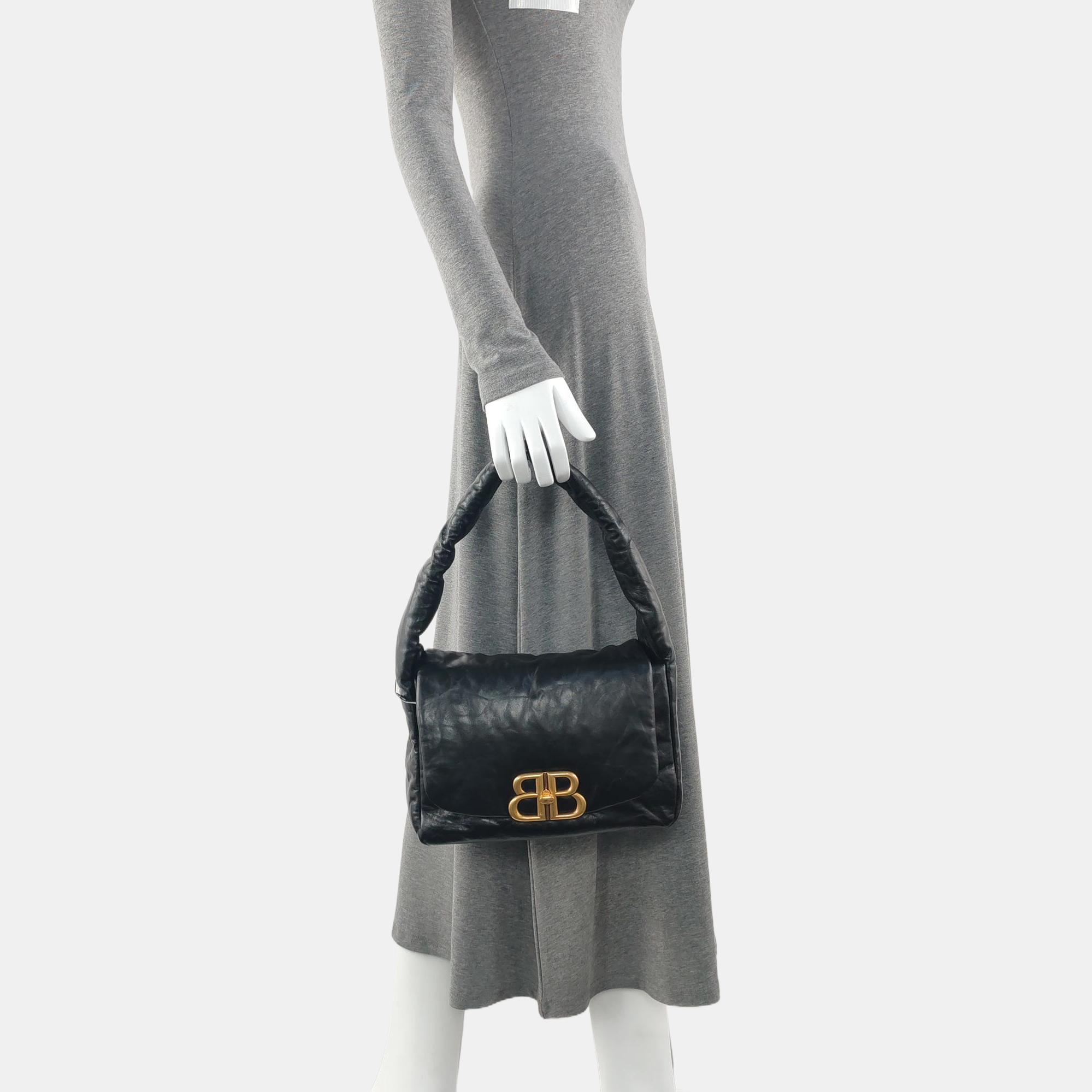 Monaco Small Calfskin Black