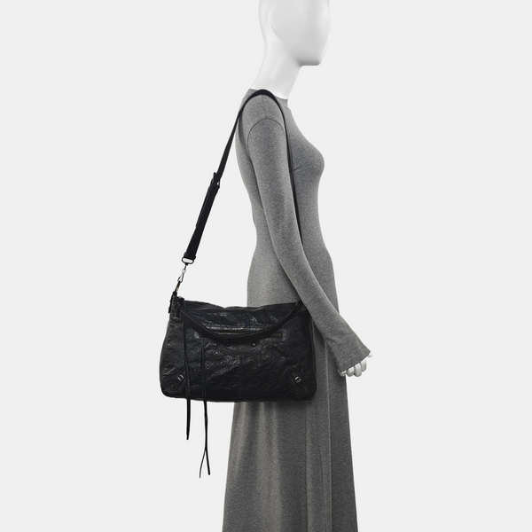 Lambskin Shoulder Bag Black