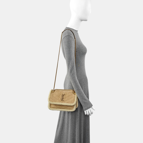 NIKI Small Chevron Wool Brown