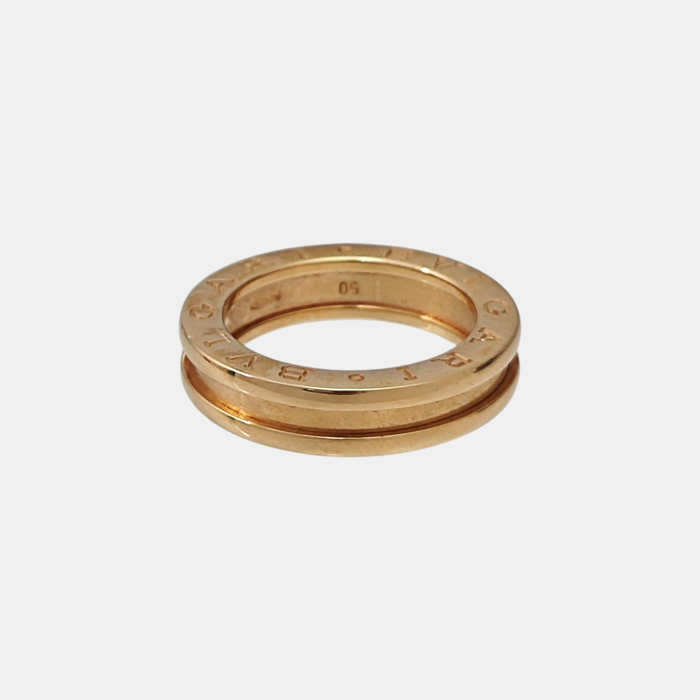 B.ZERO1 18k Rose Gold Ring EU 50