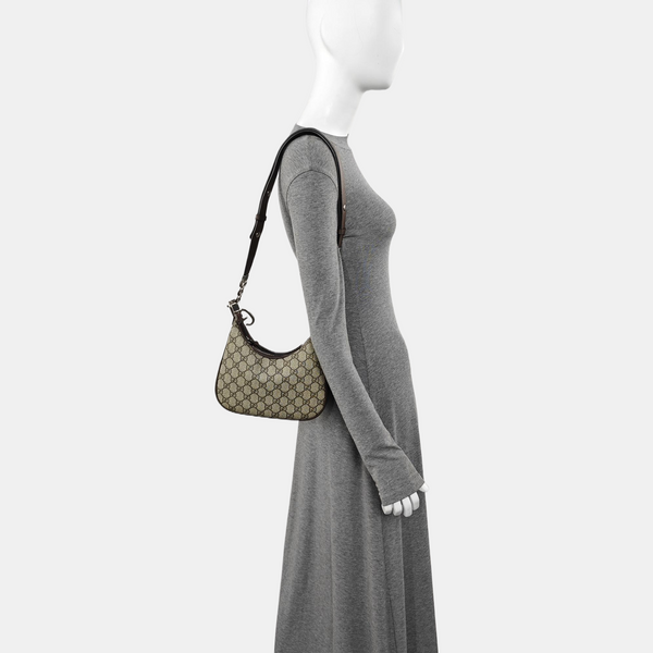 Monogram Coated Canvas Shoulder Bag Beige