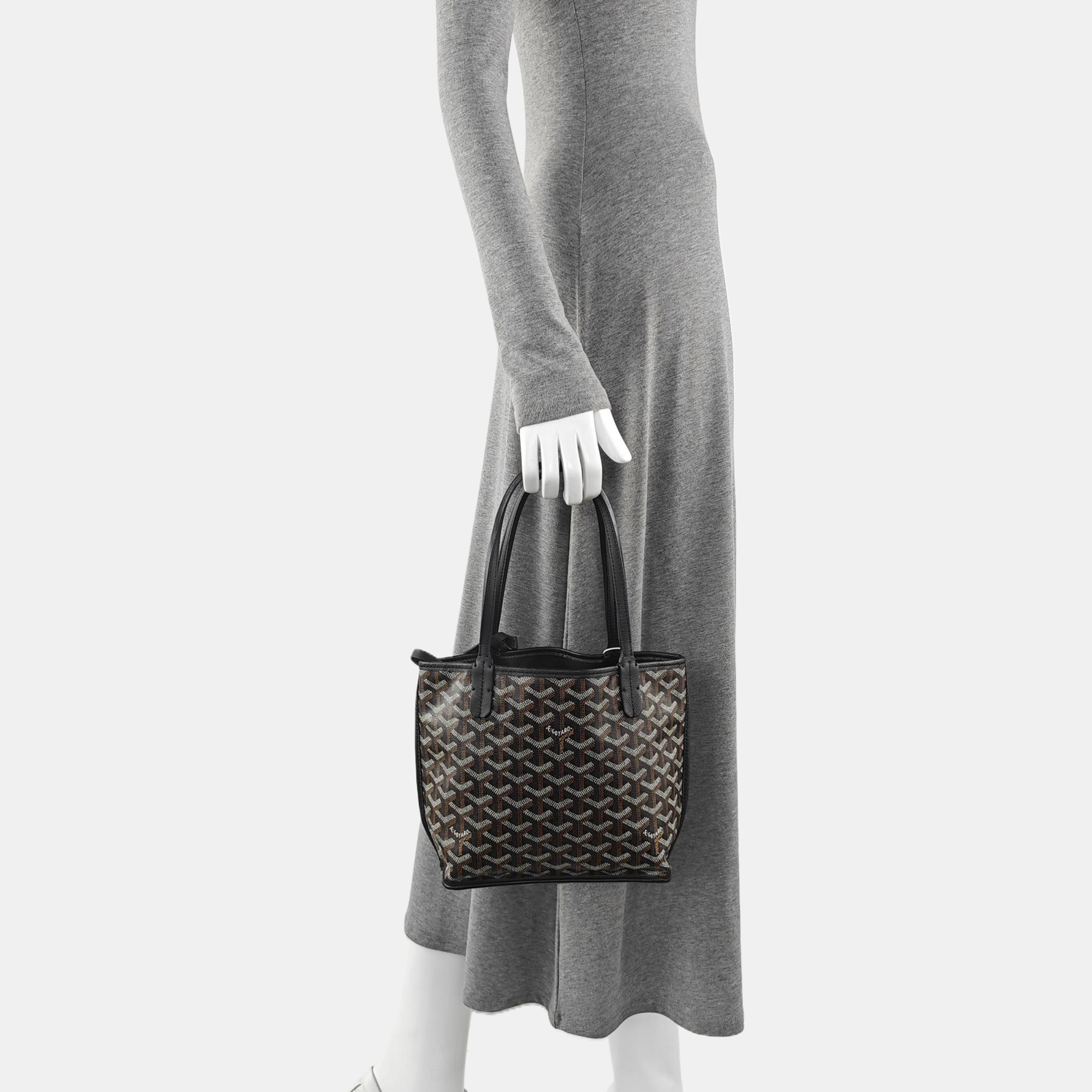 Anjou Mini Coated Canvas Black