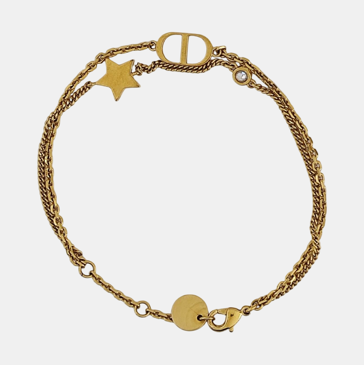 Petit CD Metal Gold Bracelet
