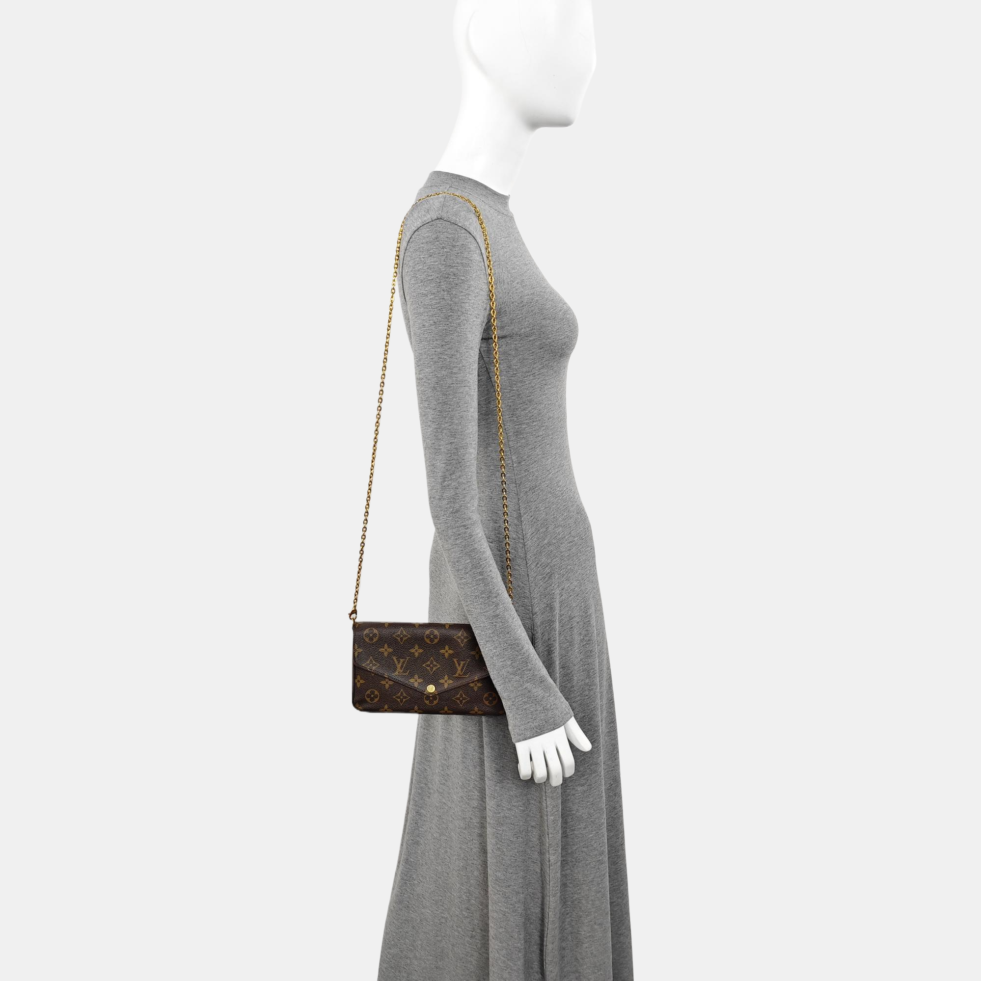 FÉLICIE Monogram Coated Canvas Brown