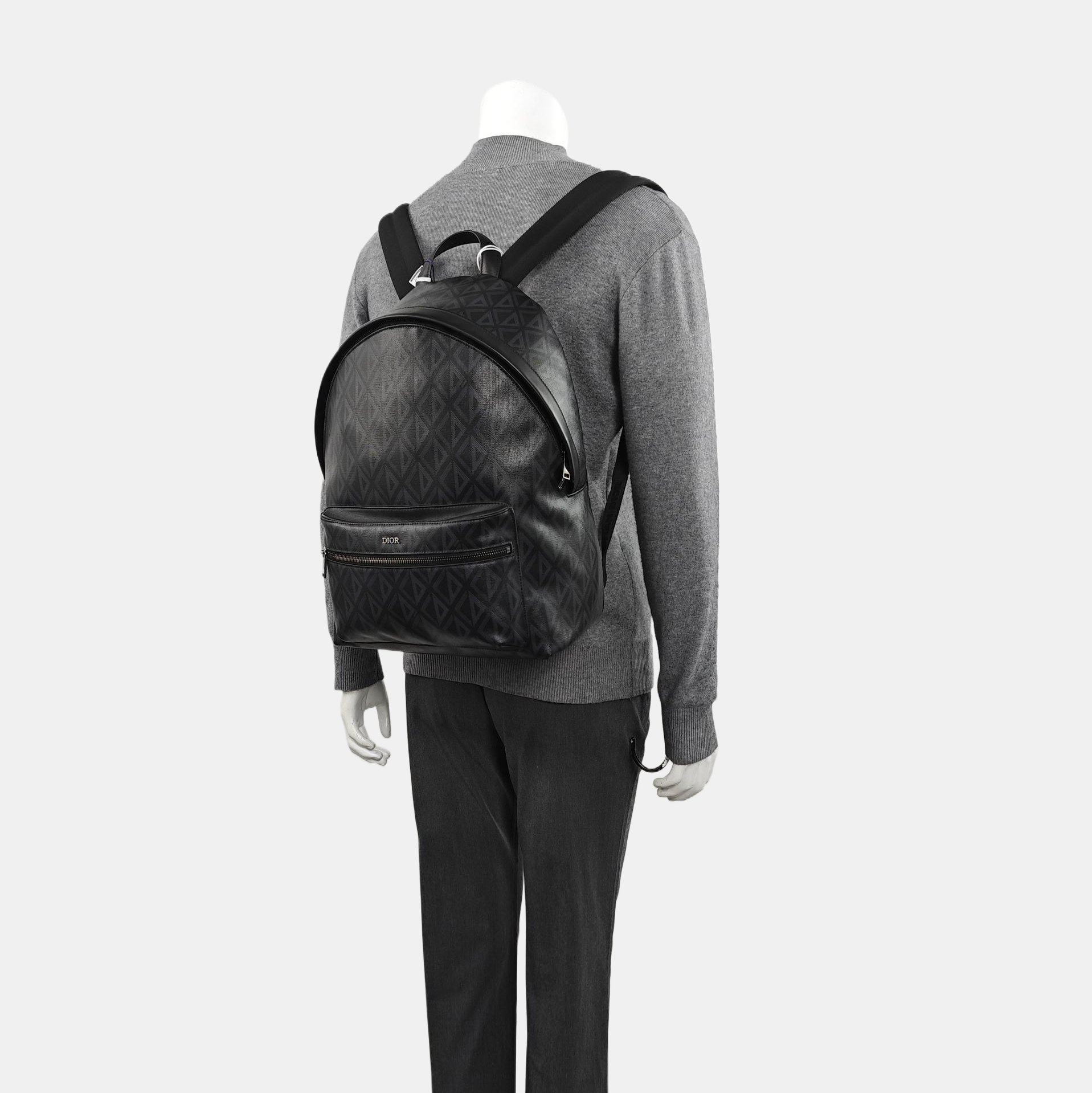 Rider Oblique Coated Canvas Black