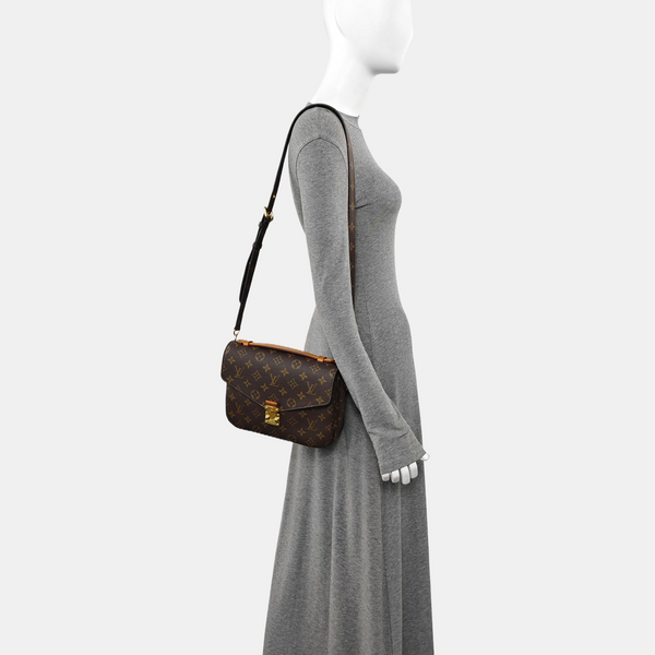 MÉTIS MM Monogram Coated Canvas Brown