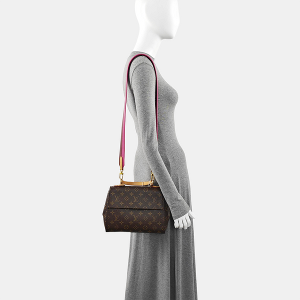 CLUNY PM Monogram Coated Canvas Brown