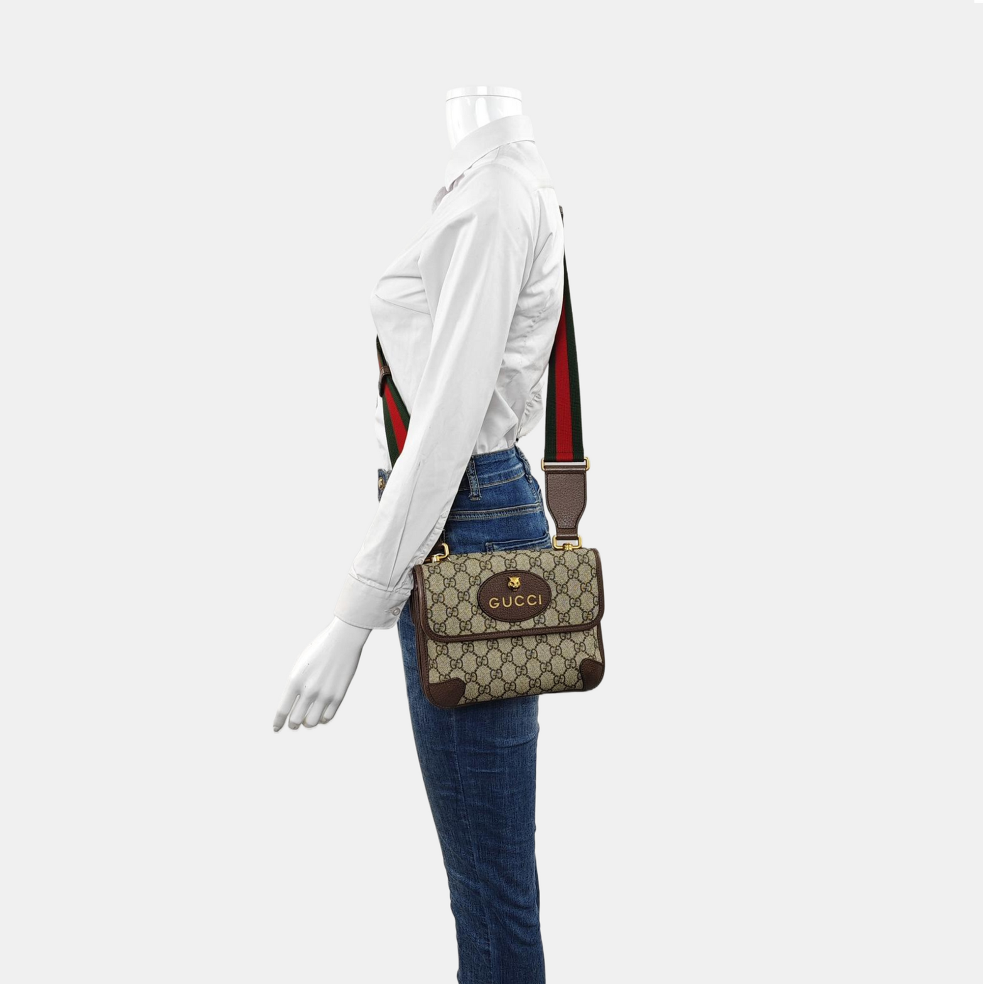 Neo Vintage Small Monogram Coated Canvas Beige