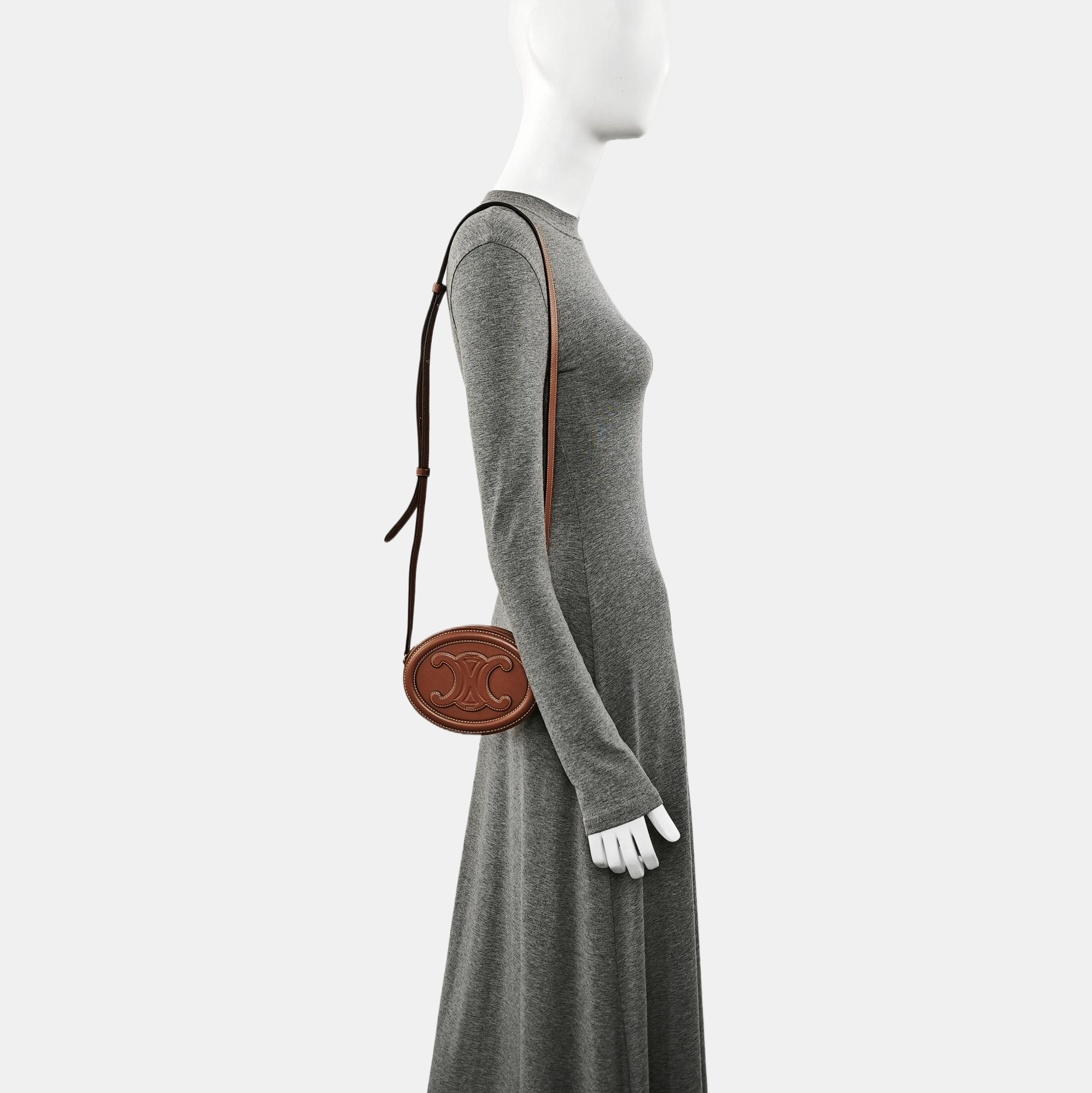 TRIOMPHE Small Calfskin Brown
