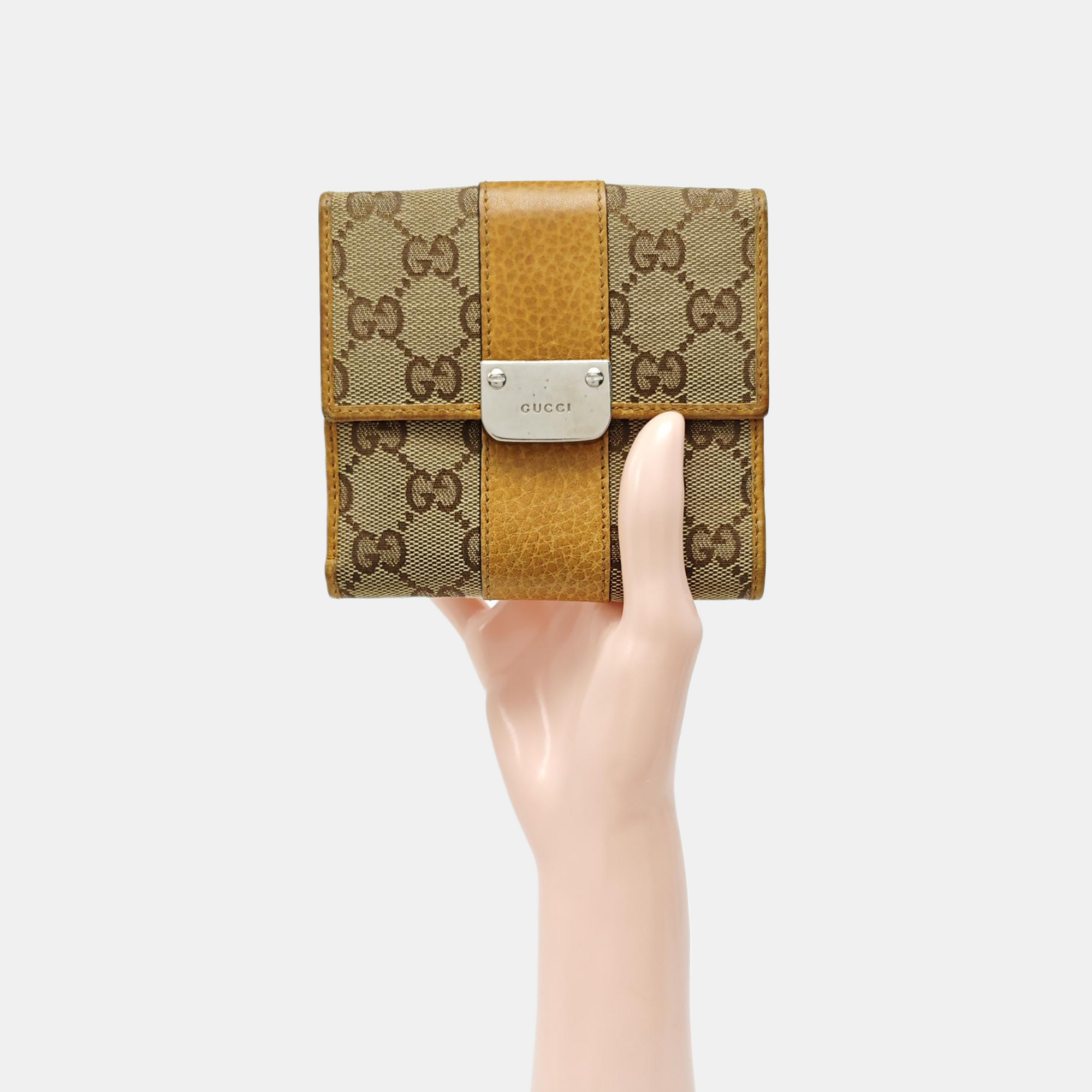 Monogram Canvas Wallet Brown
