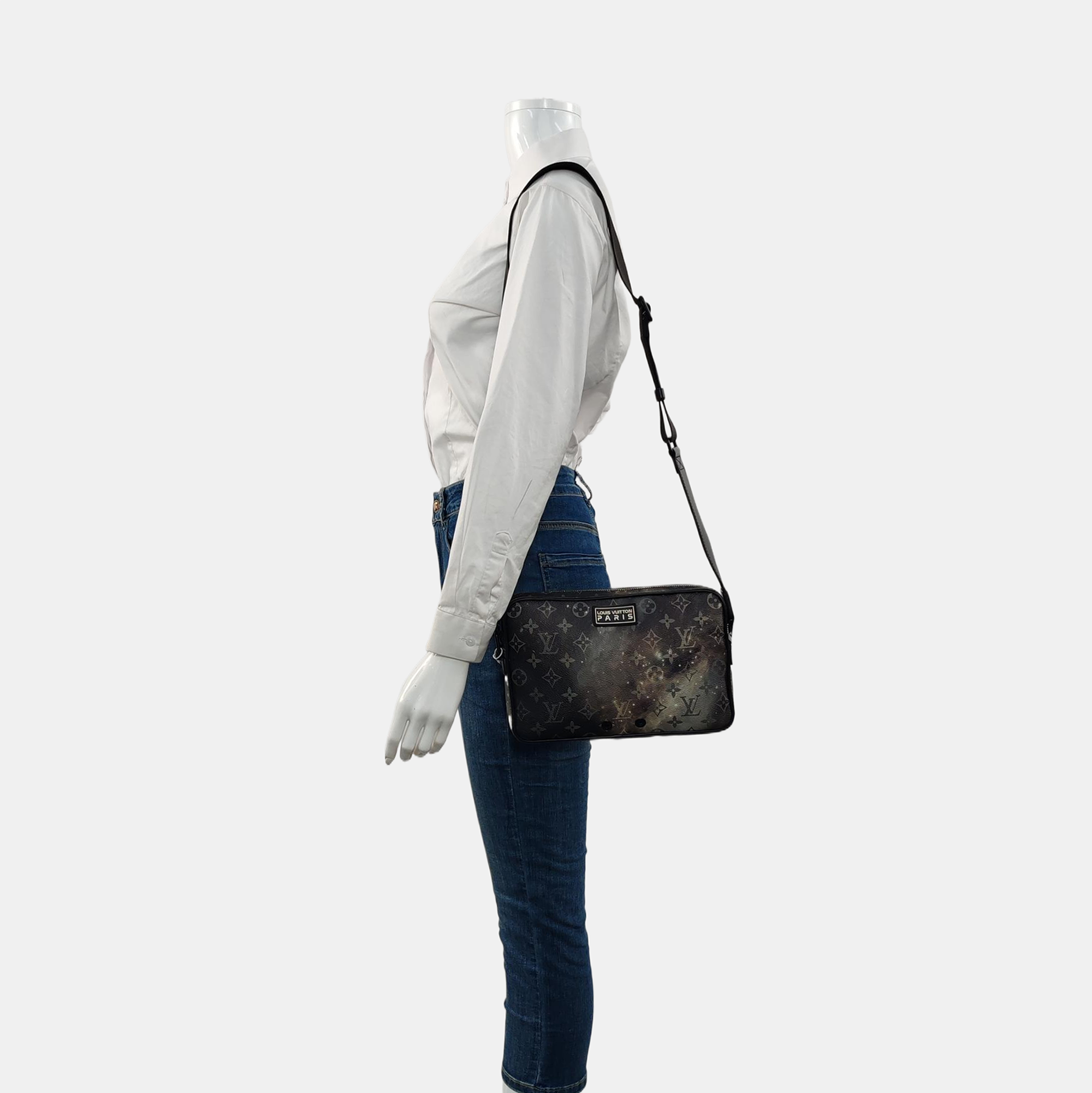 ALPHA Monogram Coated Canvas Gray