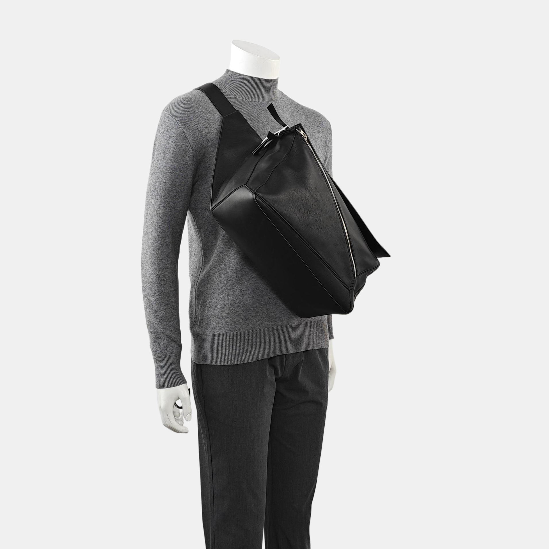 Puzzle Large Calfskin Black