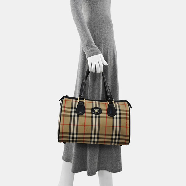 Canvas Top Handle Bag Beige