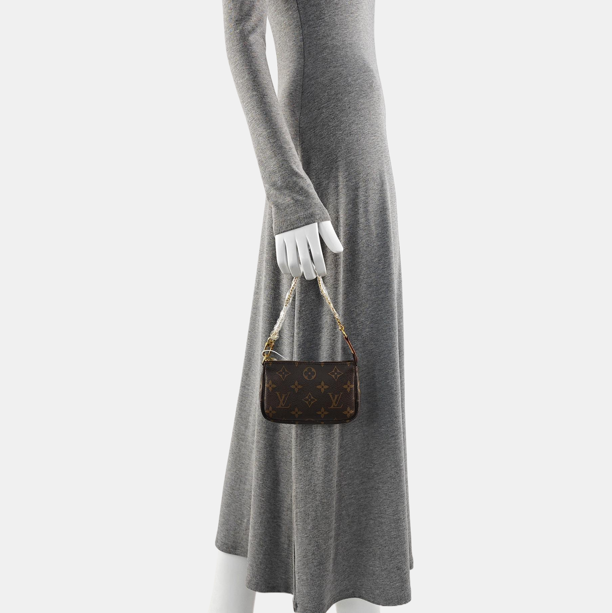 ACCESSOIRES Mini Monogram Coated Canvas Brown