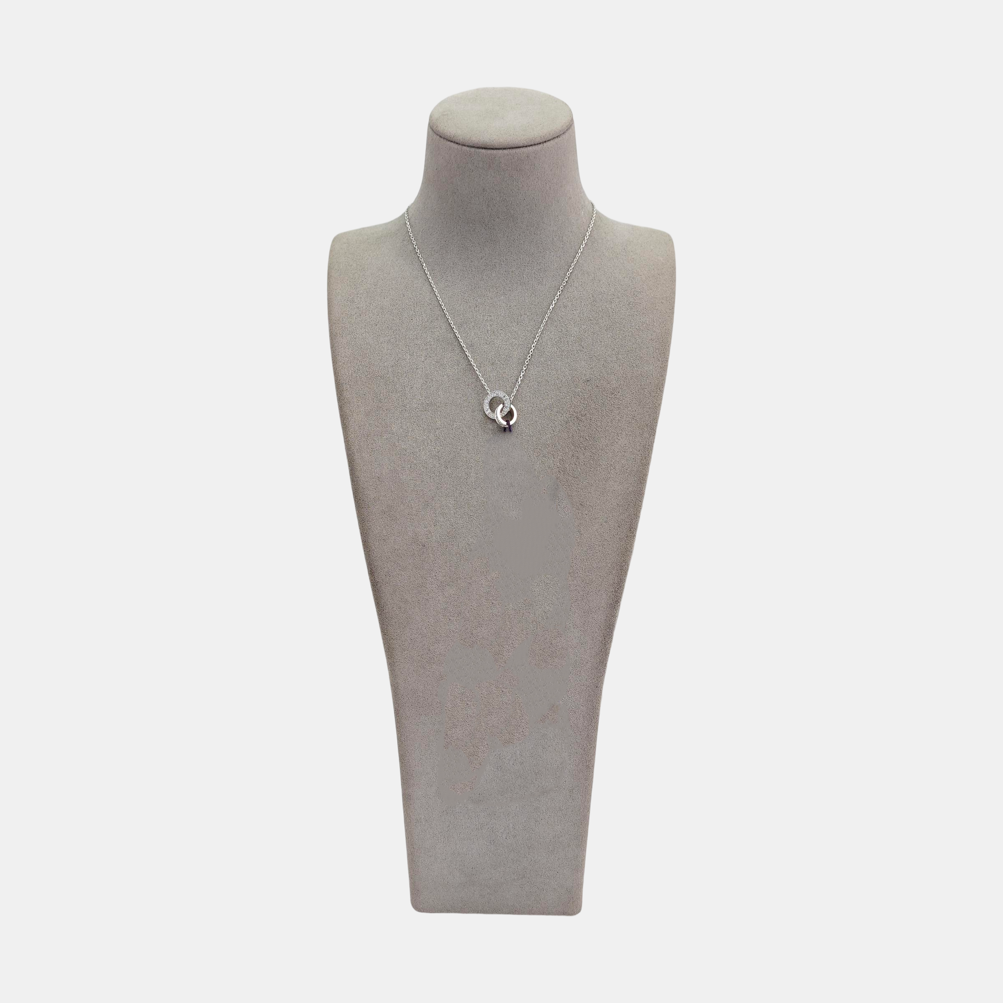 LOVE 18k White Gold Silver Necklace