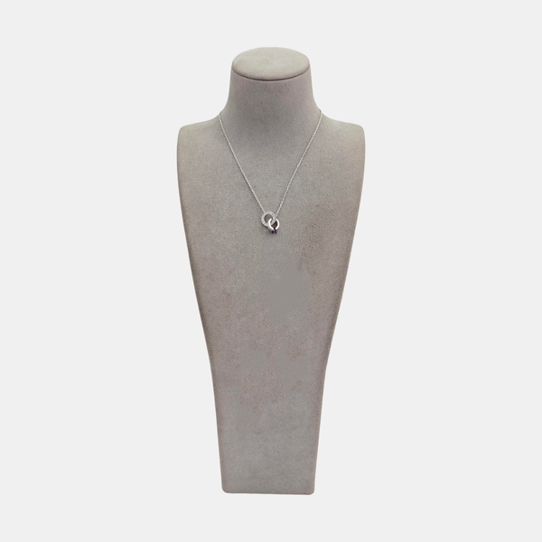 LOVE 18k White Gold Silver Necklace