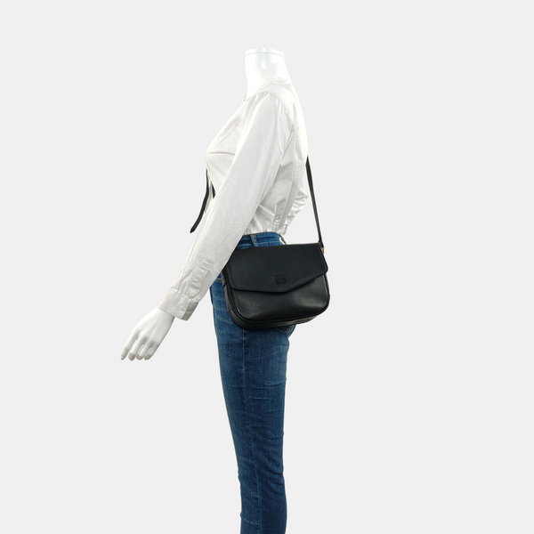 Calfskin Crossbody Bag Black