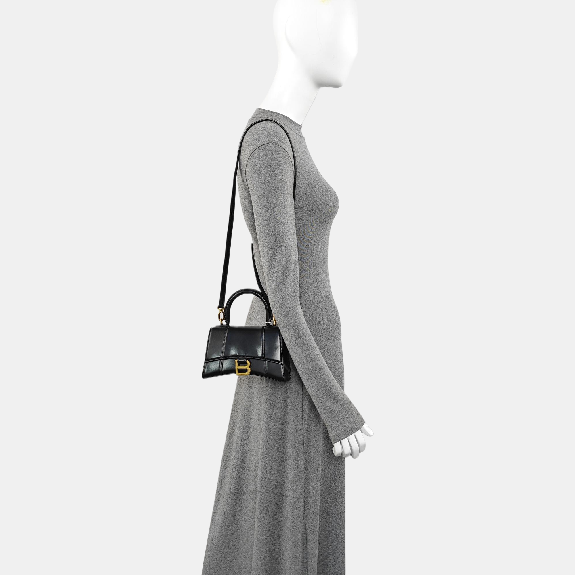 Hourglass XS Calfskin Black