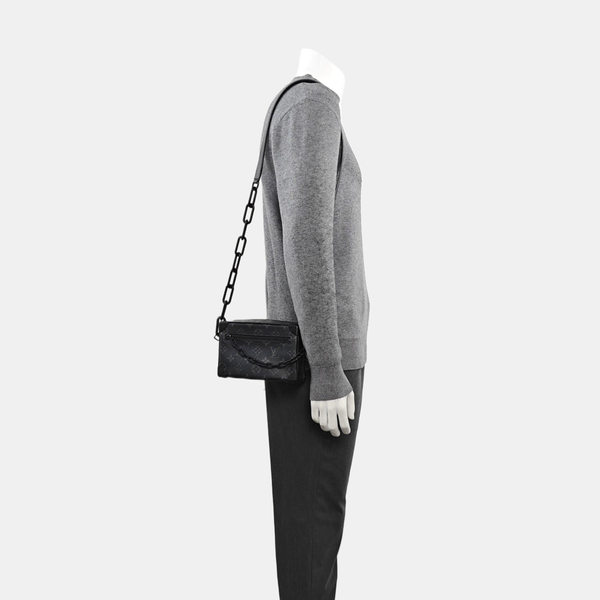 SOFT TRUNK Mini Monogram Coated Canvas Black