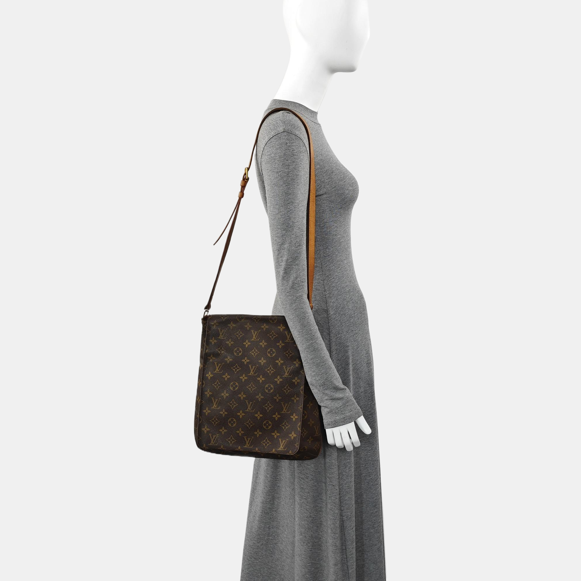MUSETTE TANGO Monogram Coated Canvas Brown