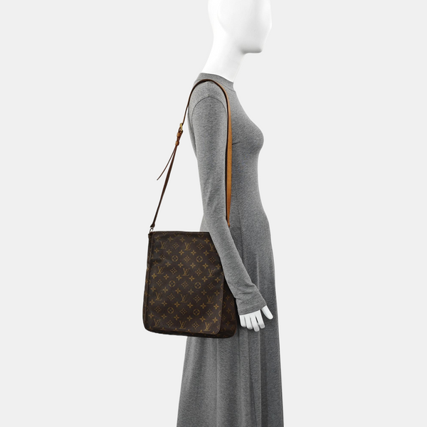 MUSETTE TANGO Monogram Coated Canvas Brown