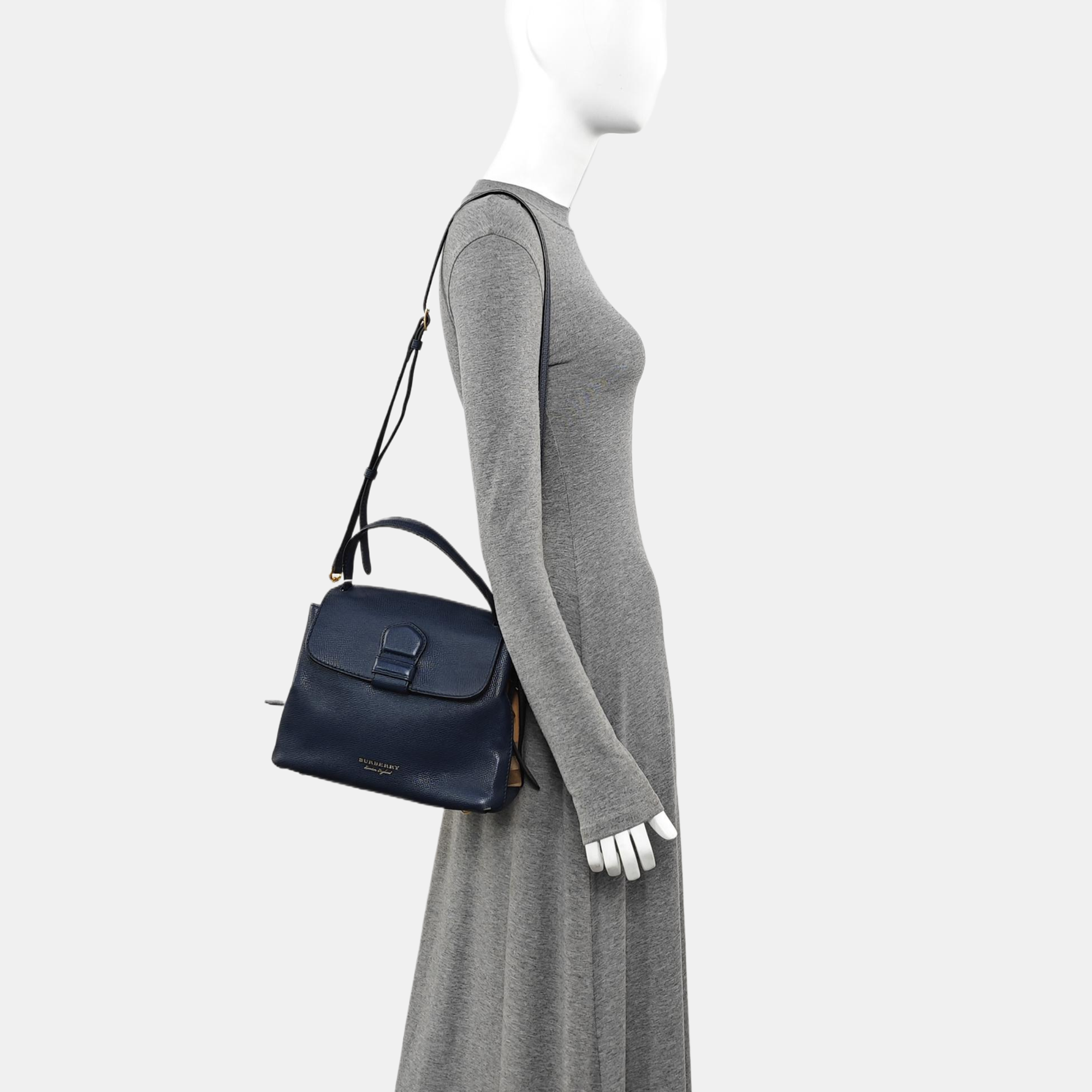 Calfskin Tote Bag Blue