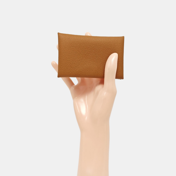 Calvi Epsom Brown Card Holder